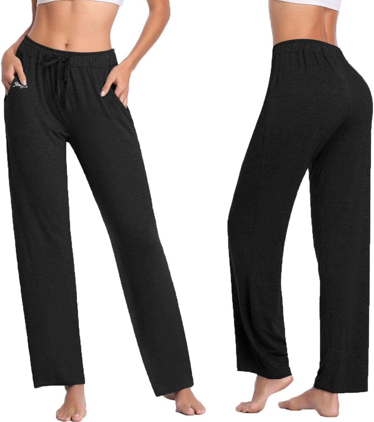 Women'S Yoga Drawstring Lounge Pants with Pockets