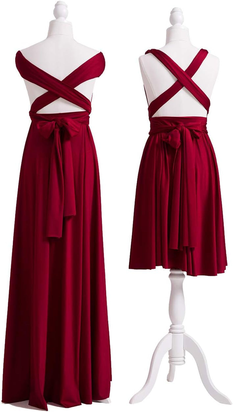 Maxi Infinity Dress for Bridesmaids, Convertible Multi-Way Wrap