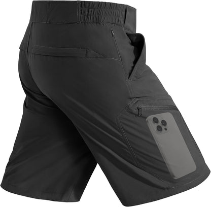 Men'S Hiking Cargo Shorts Quick Dry with 6 Pockets